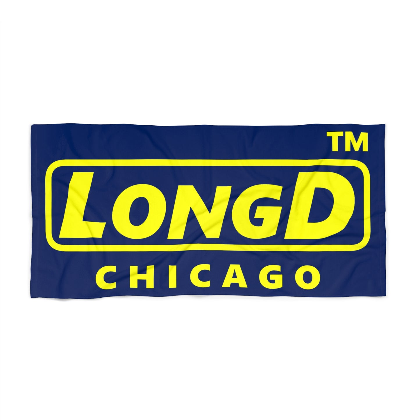 LongD Reverse Official Logo Chicago Beach Towel
