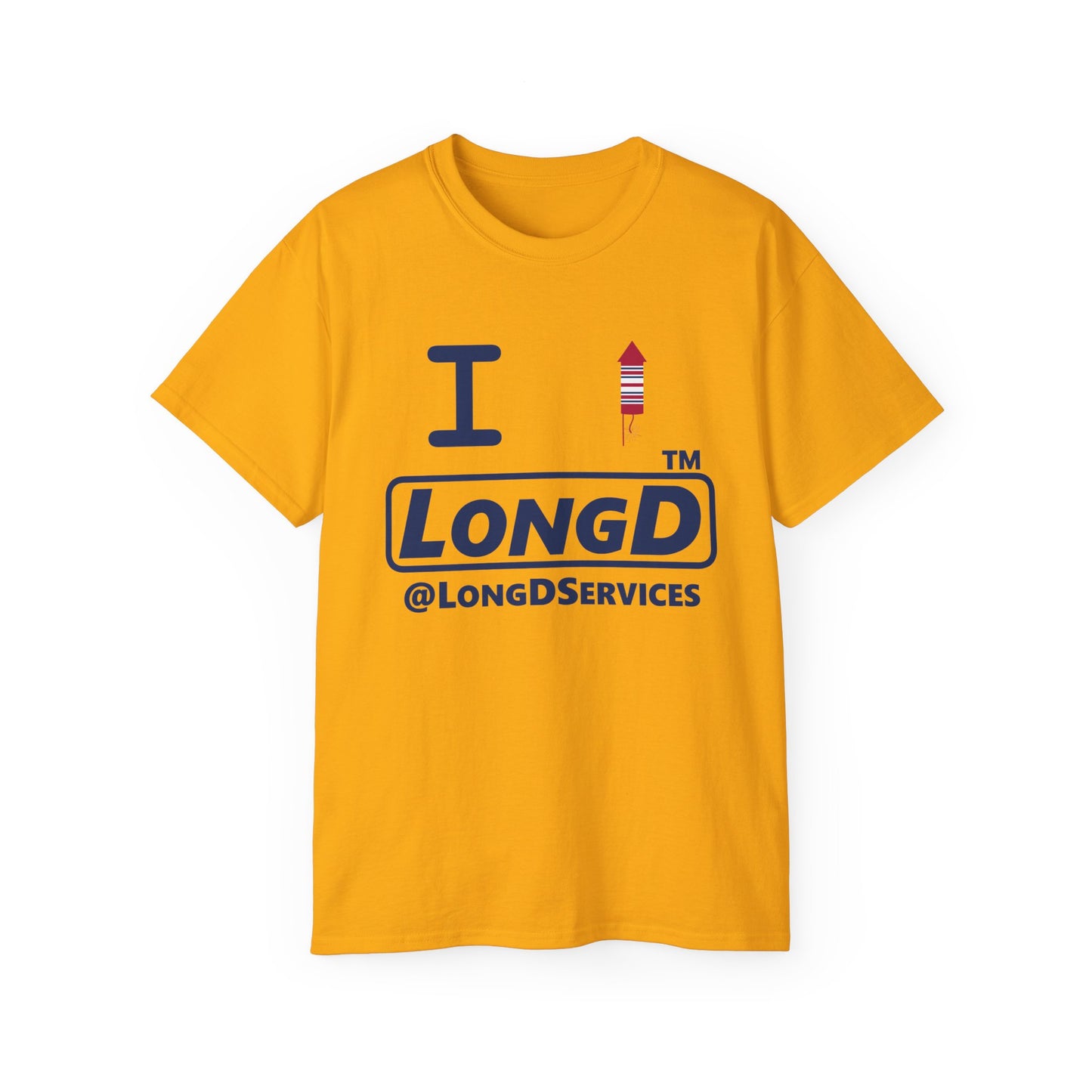I firecracker LongD official basic tag logo cotton tee