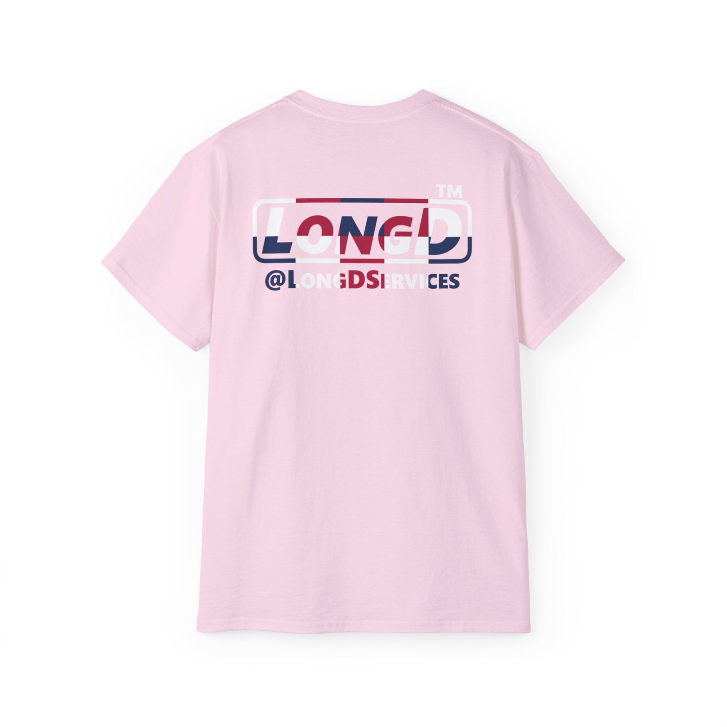 I firecracker LongD positive 2x5 front-back Chicago logo cotton tee