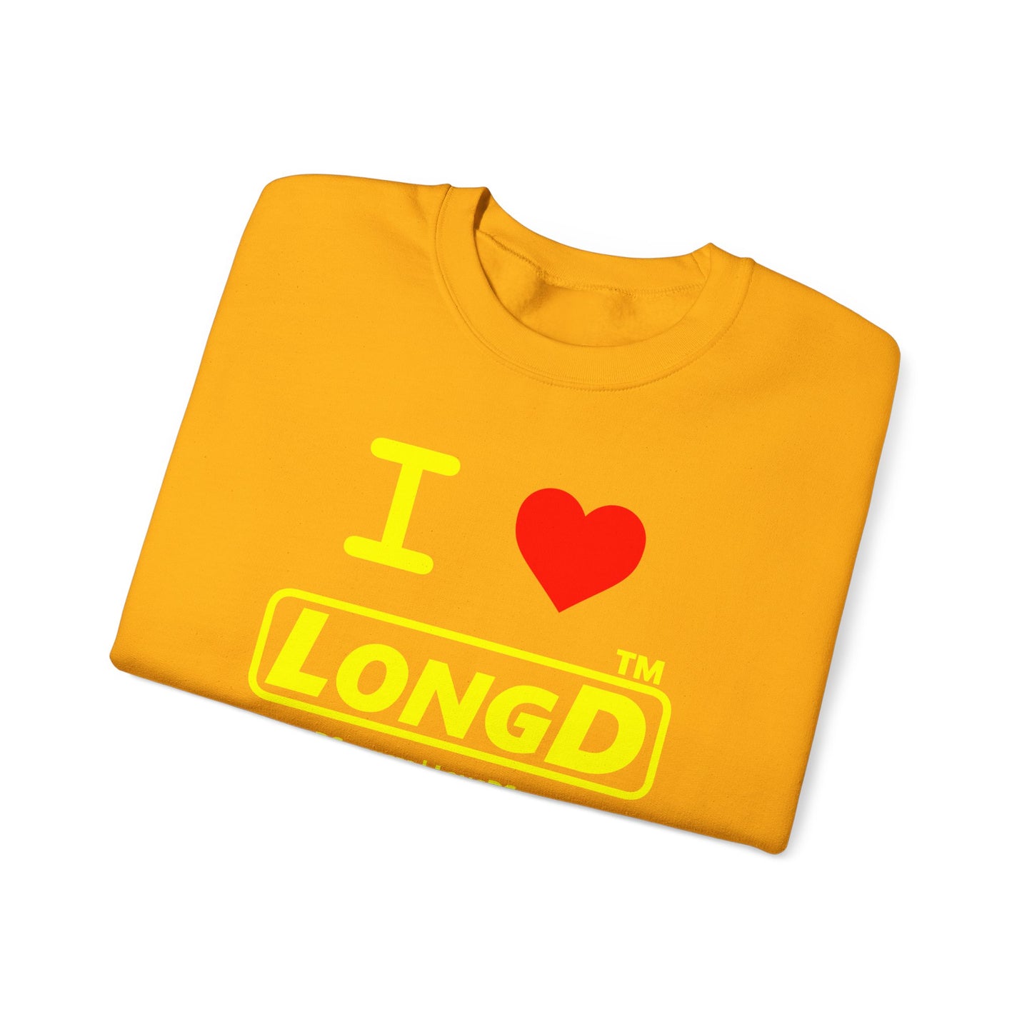 I Luv LongD Tag-domain positive alternate basic logo crewneck sweatshirt