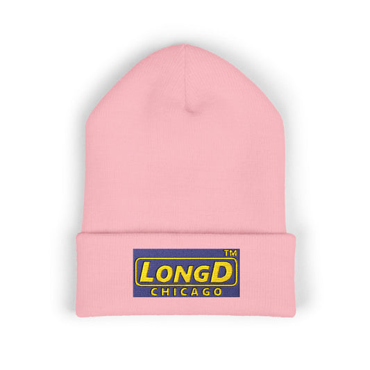 Embroidered Classic Cuffed Beanie Reverse Chicago Logo
