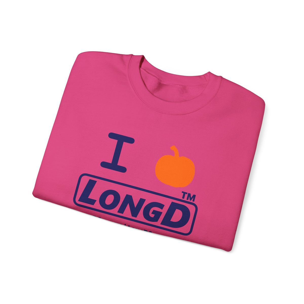 I pumpkin LongD Tag-domain positive basic Navy (002060) logo crewneck sweatshirt