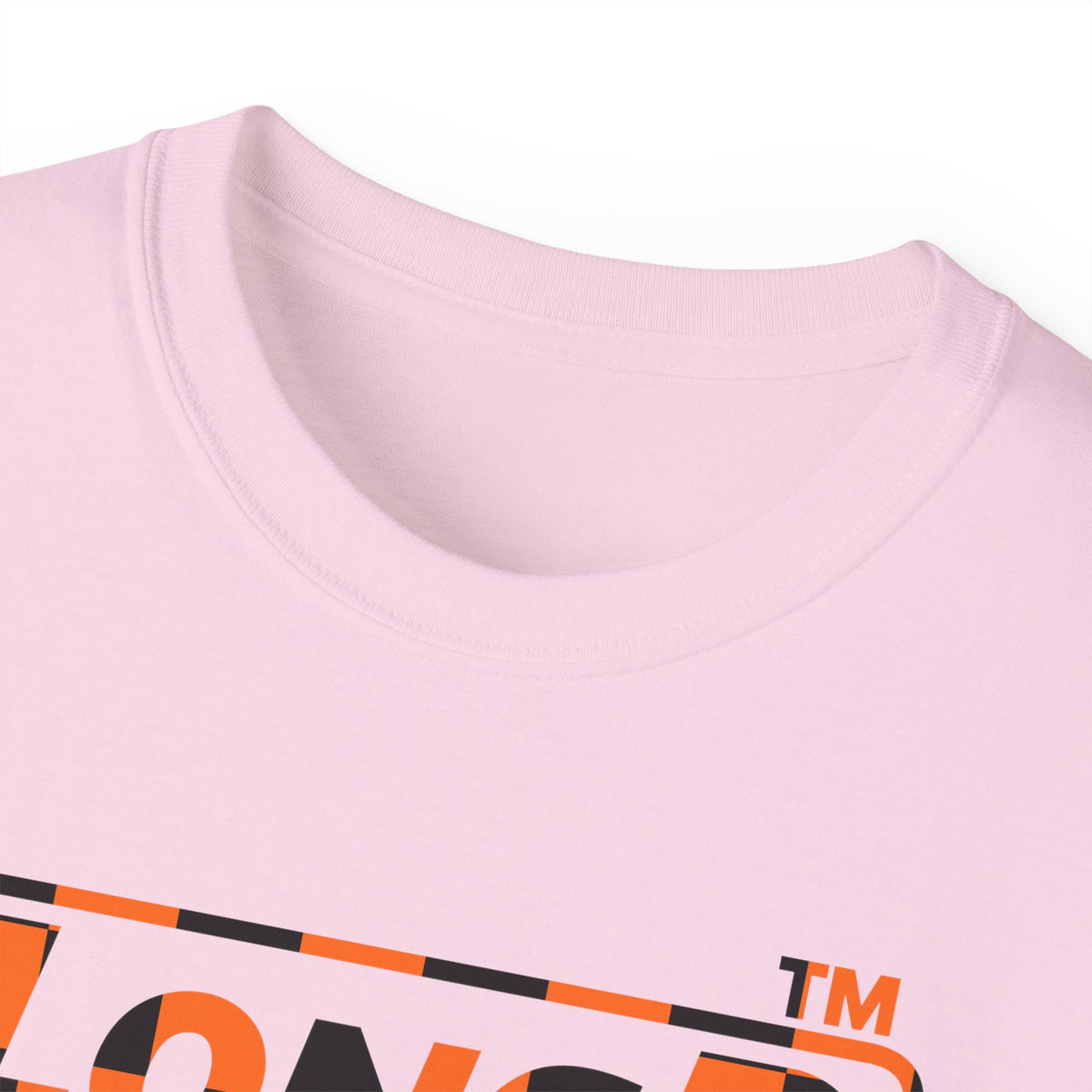 LongD Hyde Park positive checkered logo (Halloween colors) cotton tee