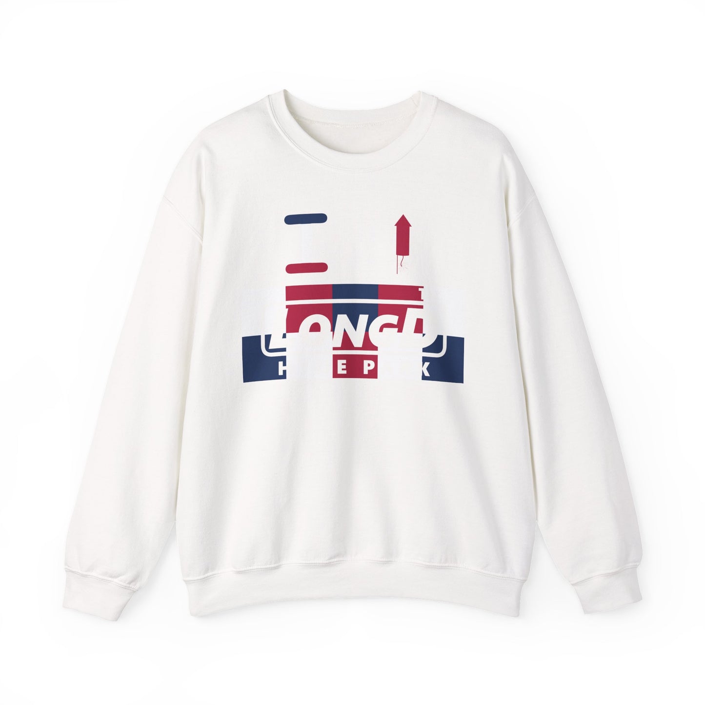 I firecracker LongD negative 2x5 Hyde Park logo crewneck sweatshirt