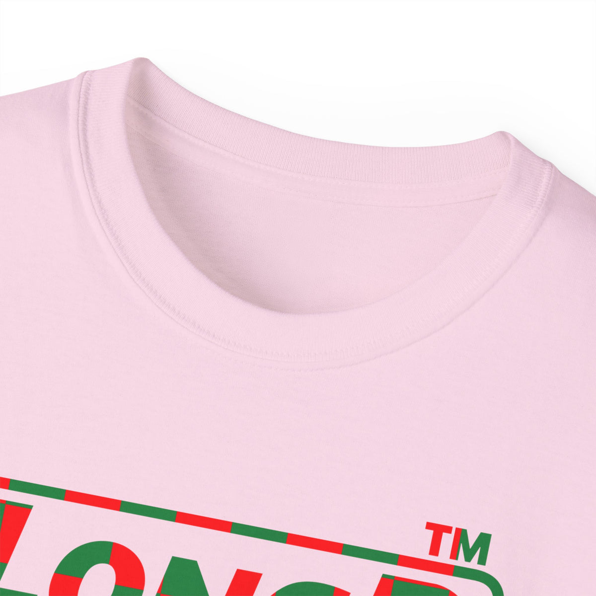 LongD Hyde Park positive checkered logo (Xmas colors) cotton tee