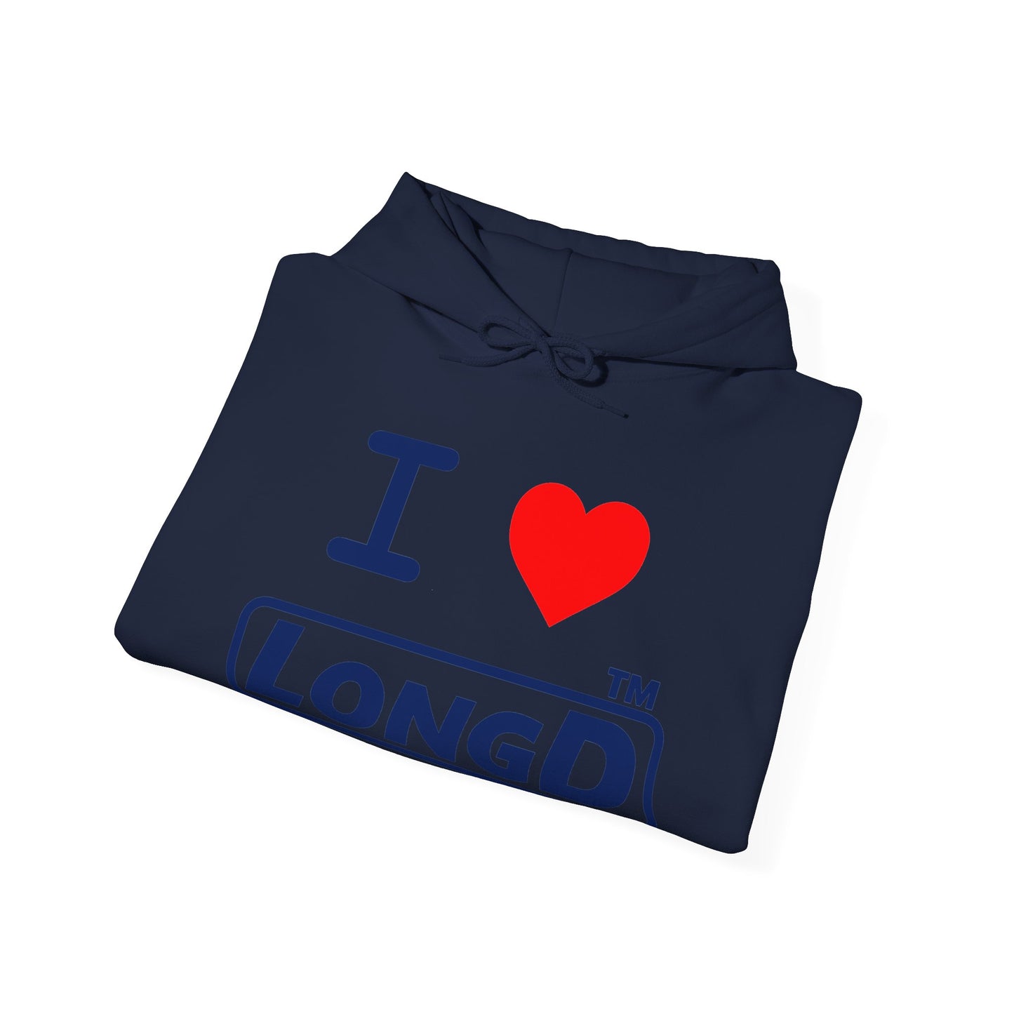 I Luv LongD Tag-domain positive official basic logo hoodie