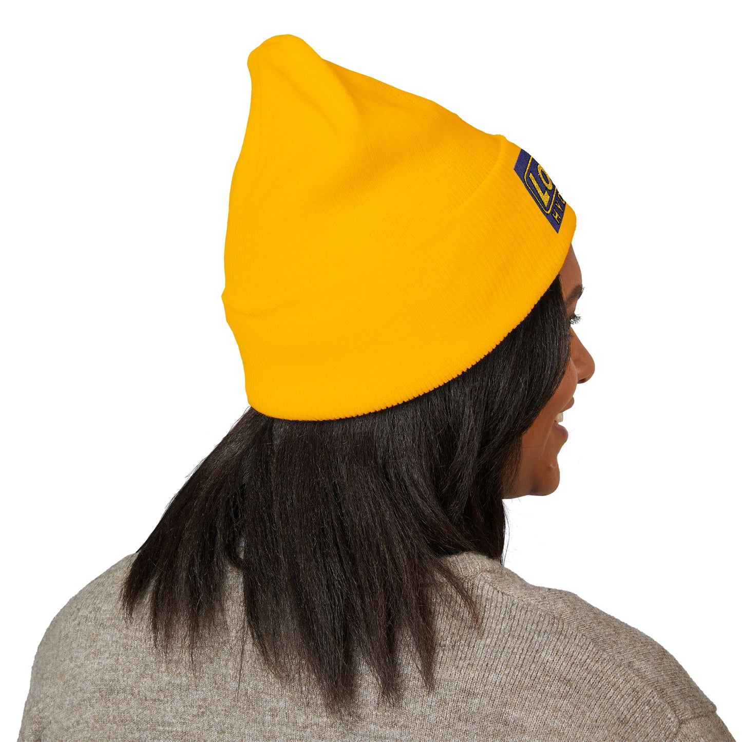 Embroidered Classic Cuffed Beanie Reverse Hyde Park Logo