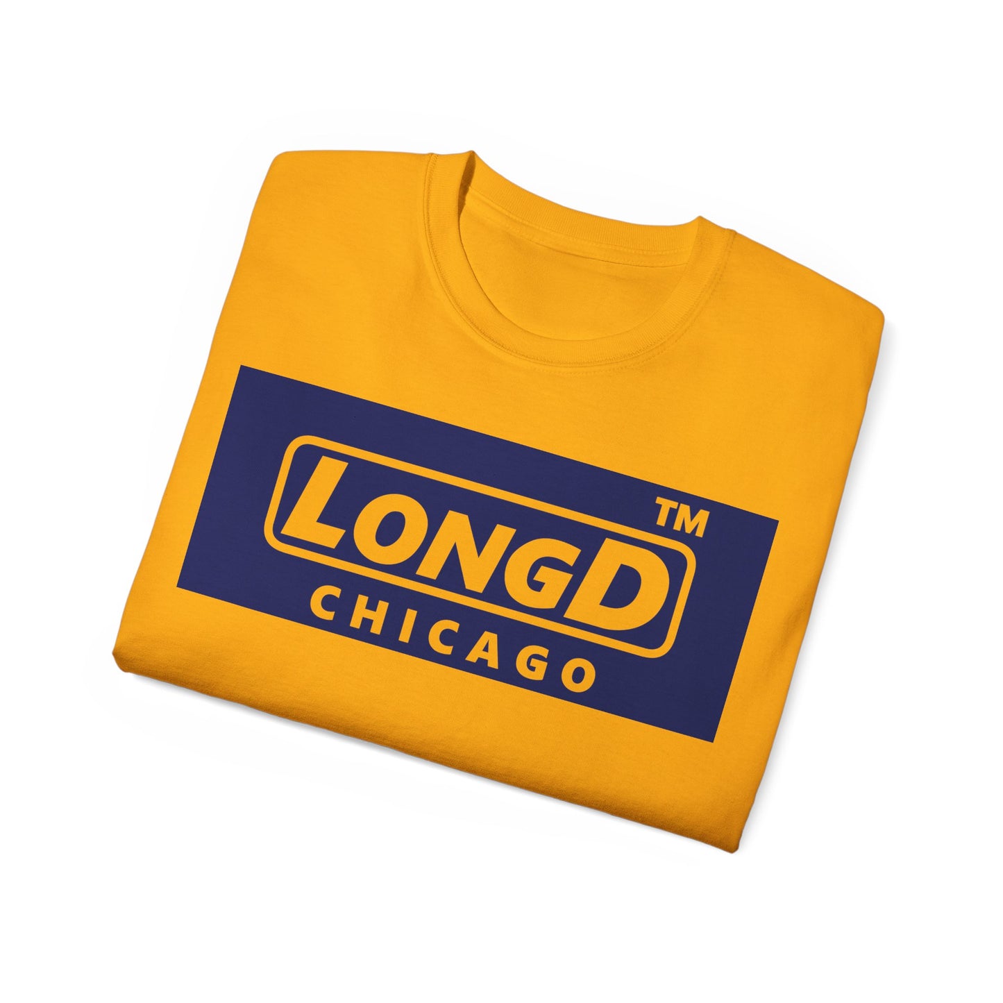 LongD® Logo Cotton Tee negative official basic Chicago logo