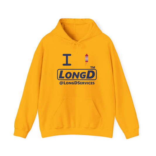 I firecracker LongD® positive basic official tag logo hoodie