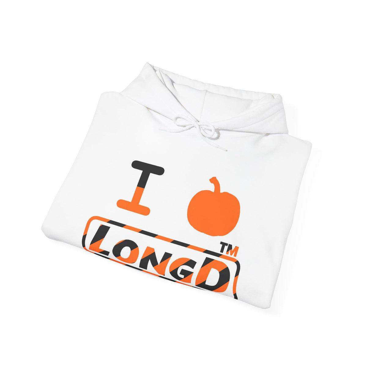 I pumpkin LongD Hyde Park positive 12-striped logo hoodie