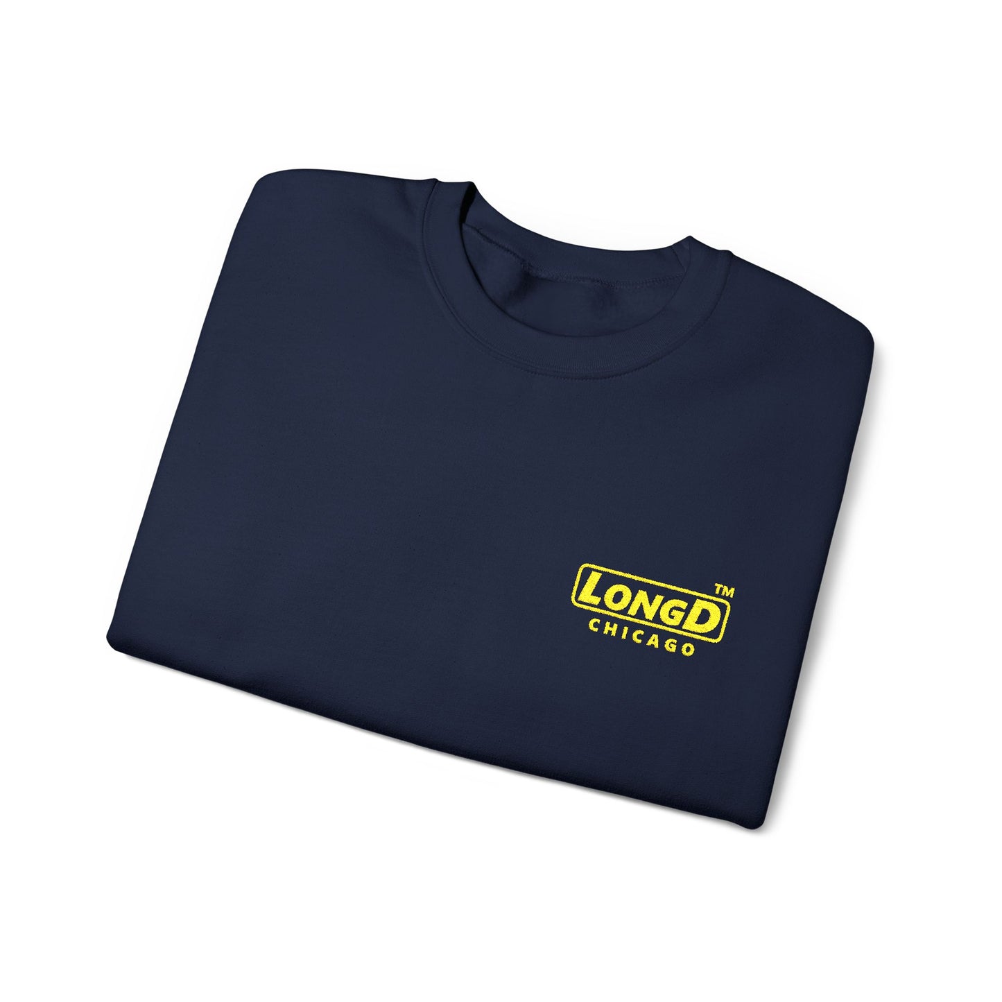 Embroidered Unisex Heavy Blend™ Crewneck Sweatshirt alternate (reverse) basic Chicago logo