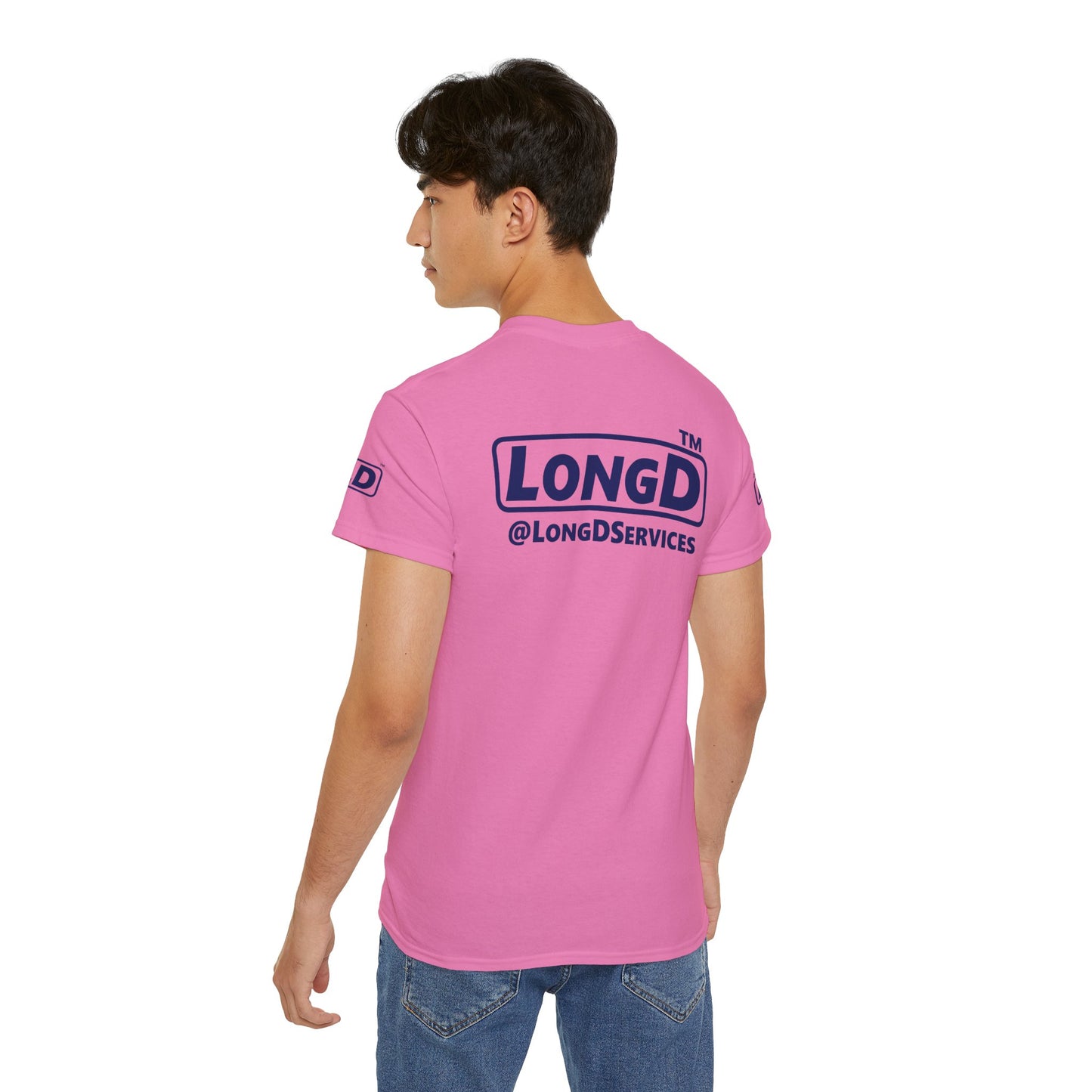 I fist LongD official Hyde Park logo 4-print cotton tee with multicolored fist