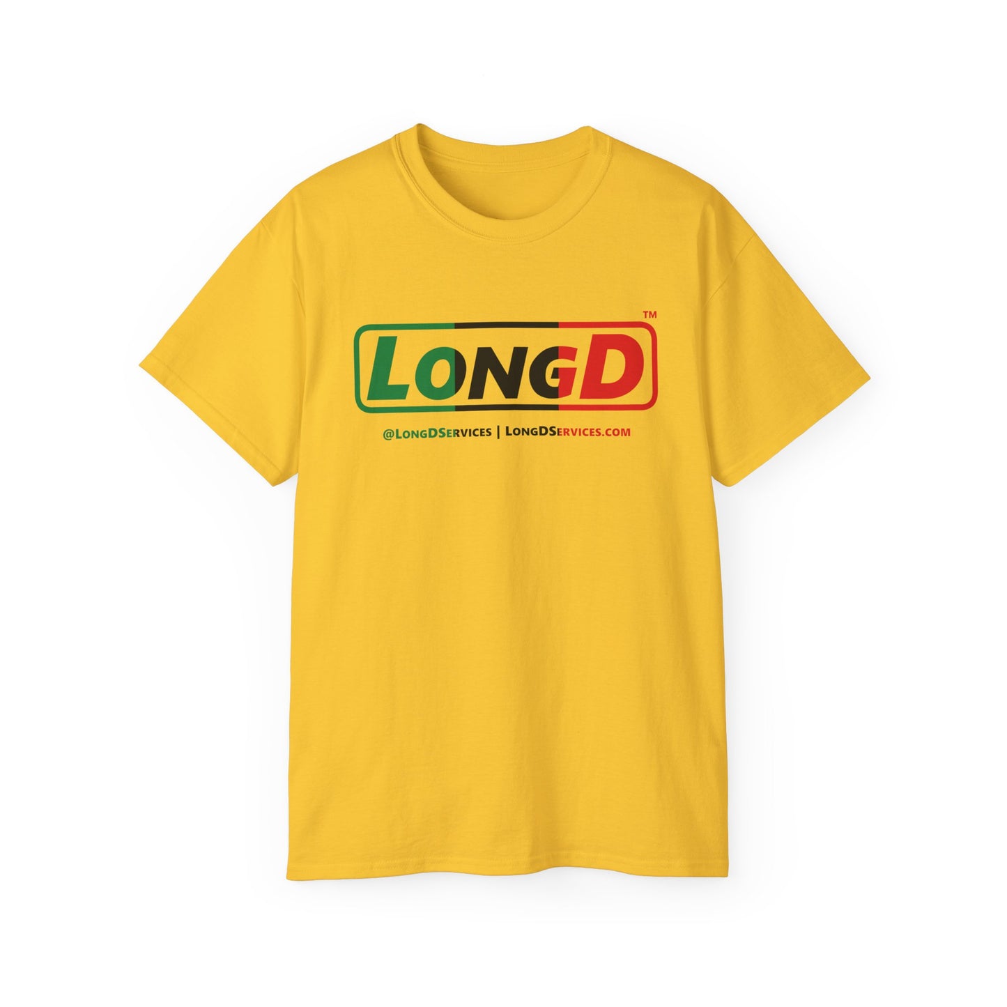LongD® Logo Cotton Tee Juneteenth positive thirds text