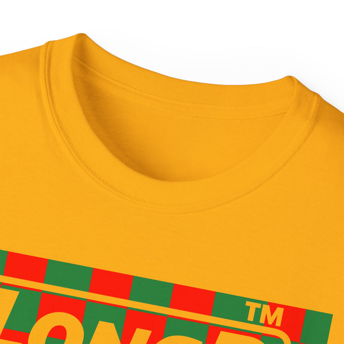 LongD Hyde Park negative checkered logo (Xmas colors) cotton tee