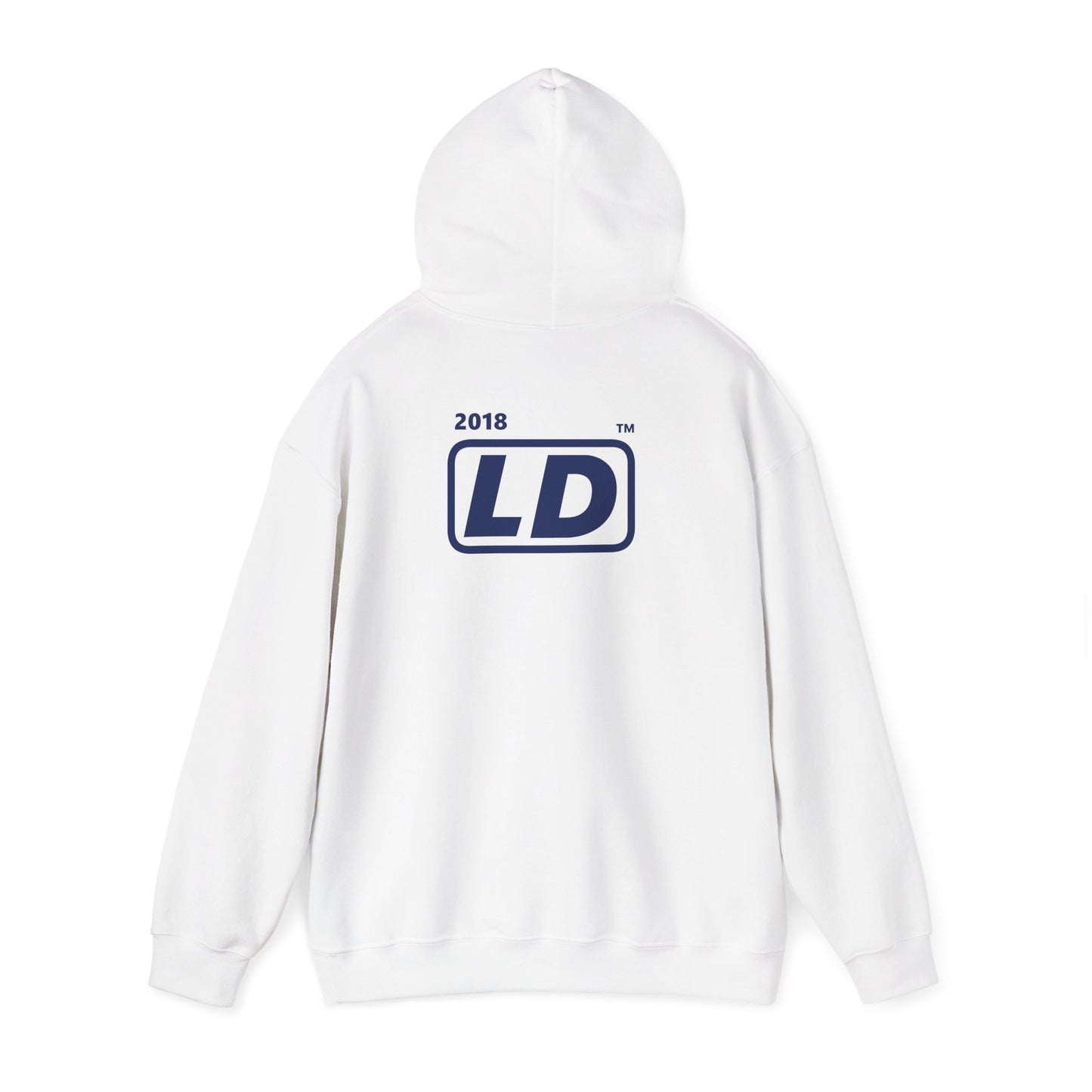 LongD® positive flag front-back Hyde Park logo Hoodie (Juneteenth colors)