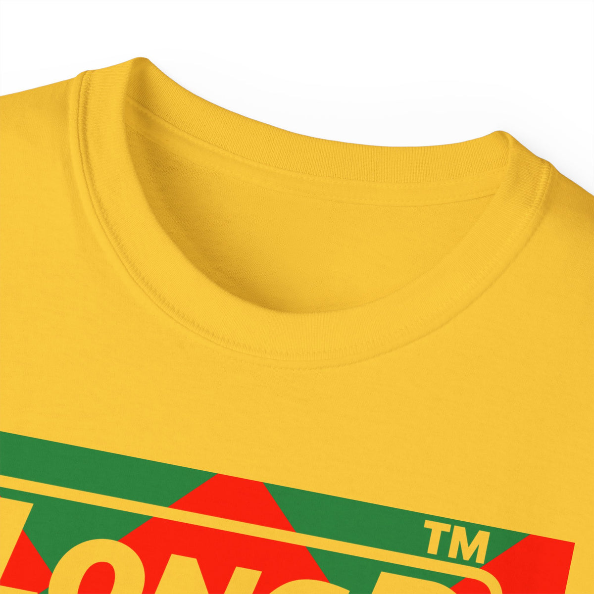 LongD Hyde Park negative big argyle logo (Xmas colors) cotton tee