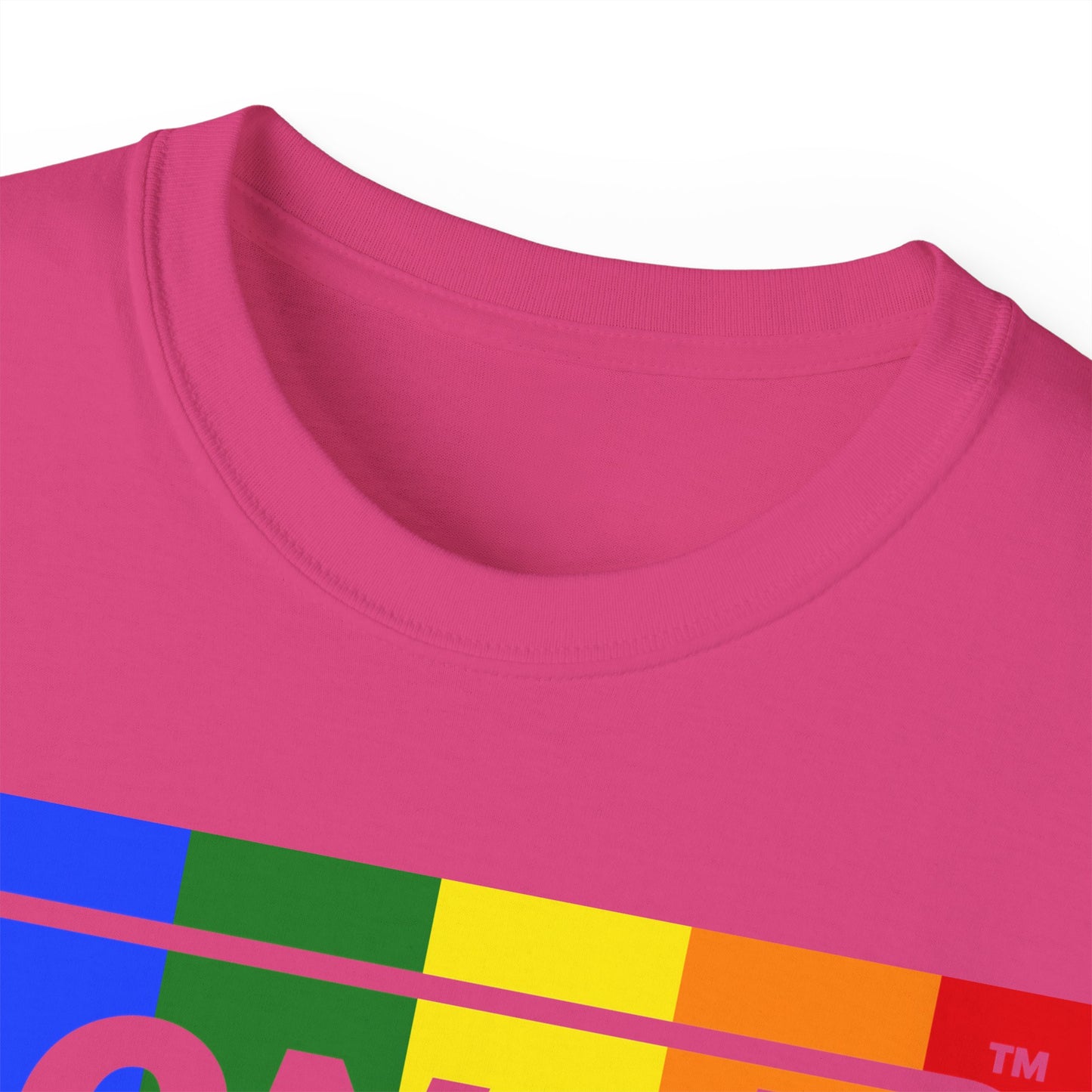 LongD® Logo Cotton Tee Pride rainbow negative text