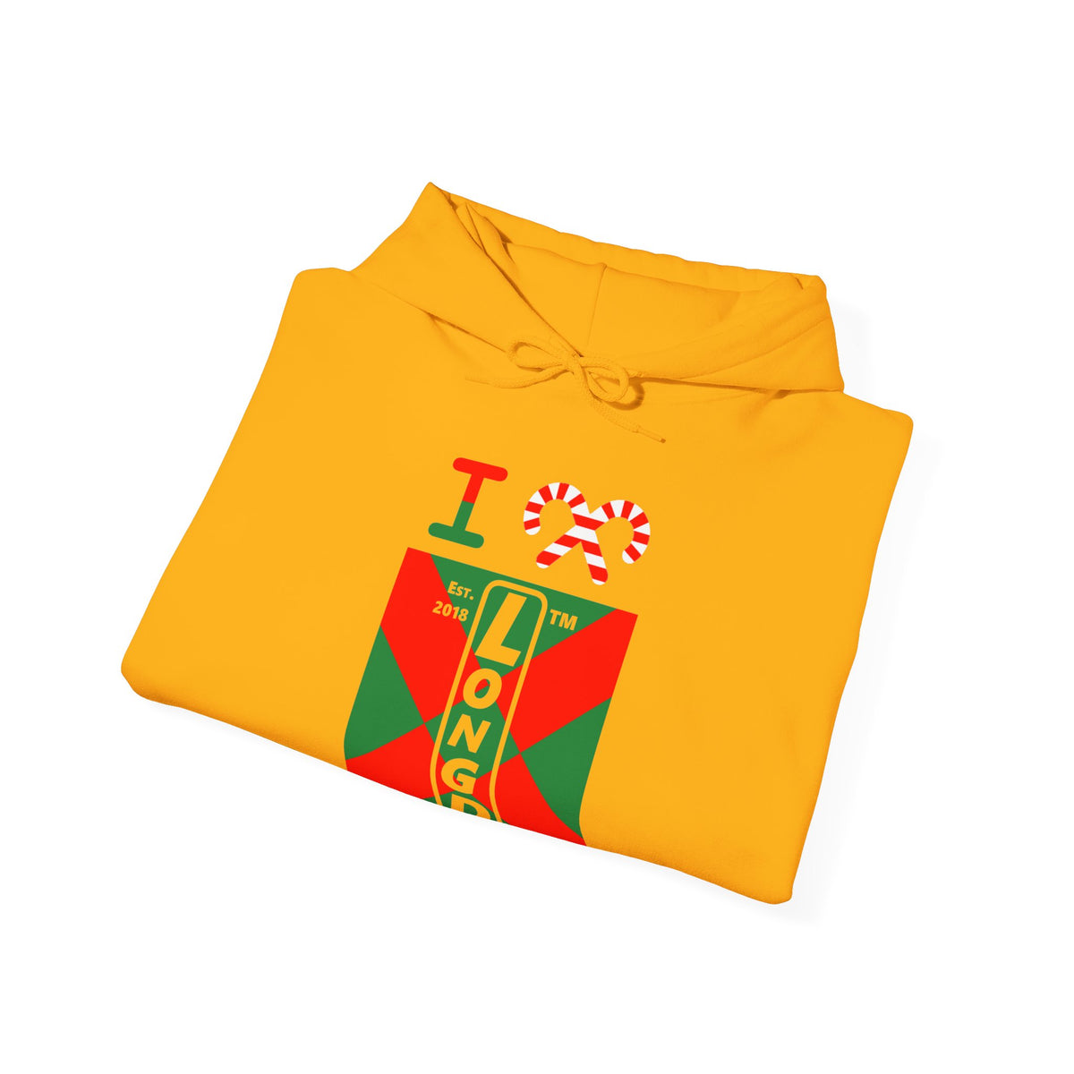 I candy cane LongD Chicago negative upright argyle x logo hoodie